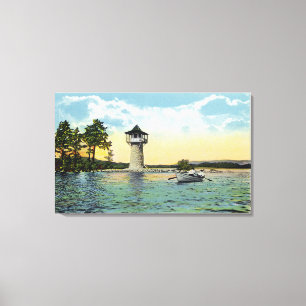 View of the Spindle Point Observatory, the Canvas Print