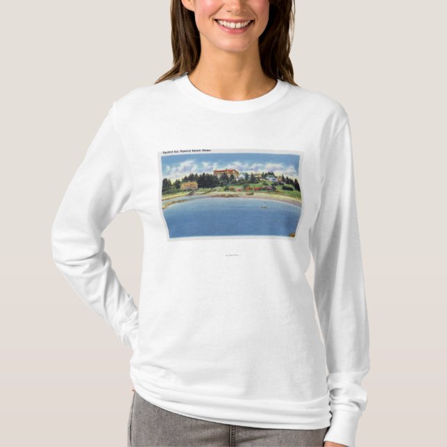 View of the Squirrel Inn on Squirrel Island T-Shirt (Front)