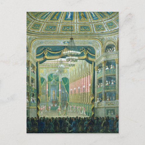 View of the Stage of the Paris Opera Postcard