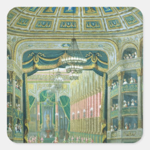 View of the Stage of the Paris Opera Square Sticker