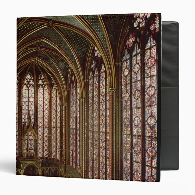 View of the stained glass windows 3 ring binder (Front/Inside)