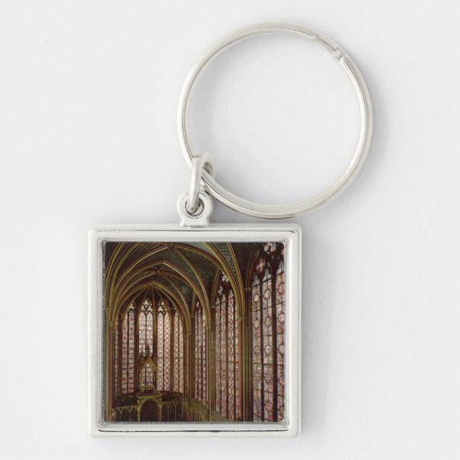 View of the stained glass windows keychain (Front)