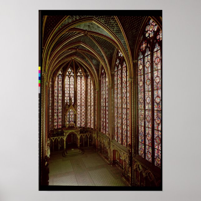 View of the stained glass windows poster (Front)