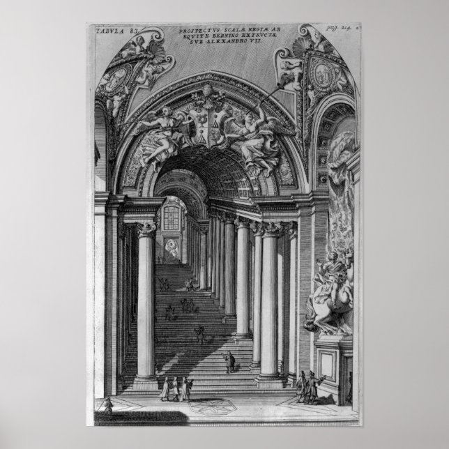 View of the staircase in the Scala Regia Poster (Front)