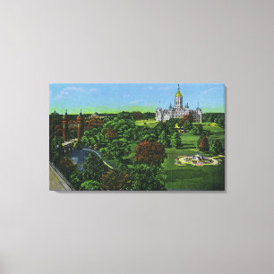View of the State Capitol Grounds, Memorial Arch Canvas Print