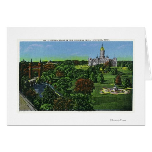 View of the State Capitol Grounds, Memorial Arch Cards (Front Horizontal)