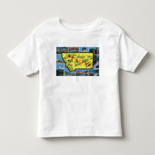 View of the State with Cities, Scenic Views Toddler T-shirt (Front)