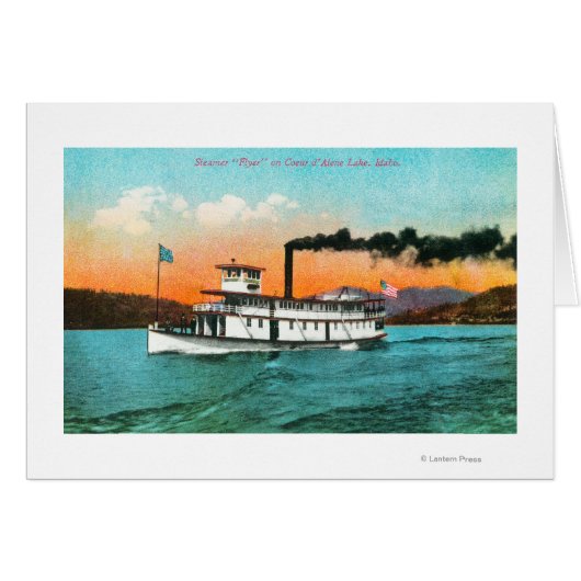 View of the Steamer Flyer on the Lake Cards (Front Horizontal)