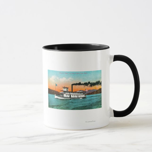 View of the Steamer Flyer on the Lake Mug (Right)