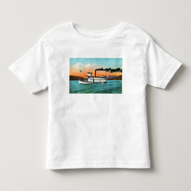 View of the Steamer Flyer on the Lake Toddler T-shirt (Front)