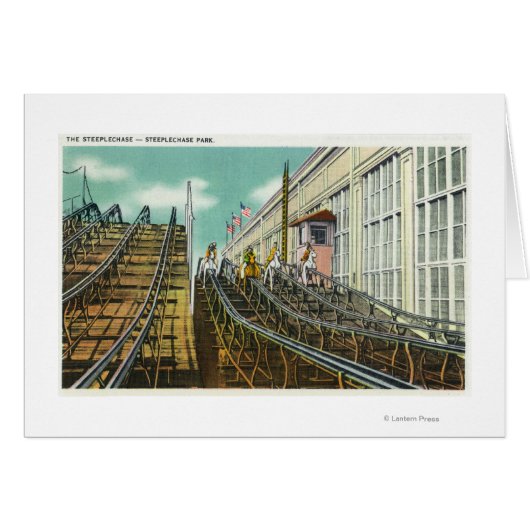 View of the Steeplechase Rollercoaster Cards (Front Horizontal)