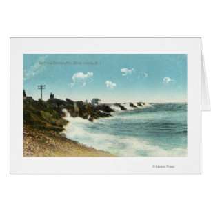 View of the Surf and Breakwater Cards