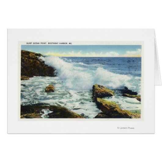 View of the Surf at Ocean Point Cards (Front Horizontal)