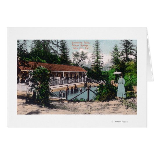 View of the Swimming PoolAdams Springs, CA Cards (Front Horizontal)