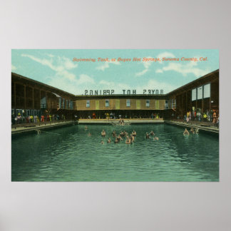 View of the Swimming Tank Poster