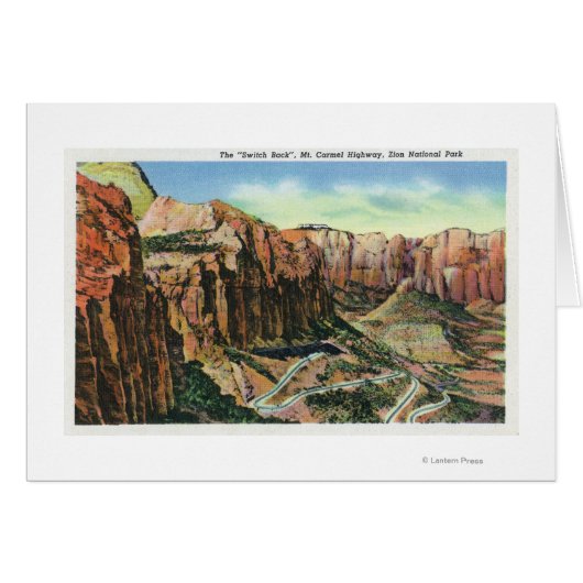 View of the Switch Back, Mt. Carmel Highway Cards (Front Horizontal)