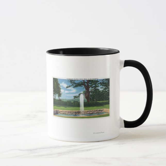 View of the Tanglewood Gardens and Fountain Mug (Right)