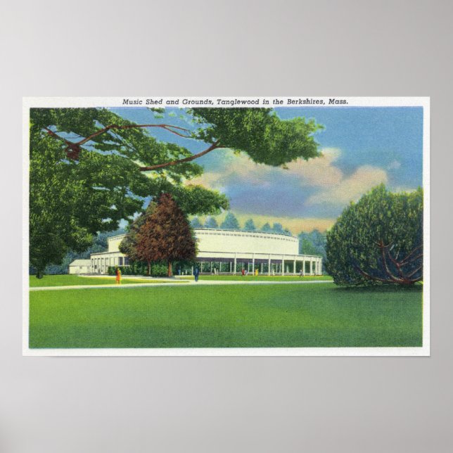 View of the Tanglewood Music Shed and Grounds Poster (Front)