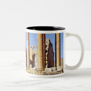 View of the Temple of Artemis, built c.386 AD Two-Tone Coffee Mug