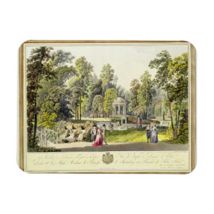 View of the Temple of Diana at Erlaw, engraved by Magnet
