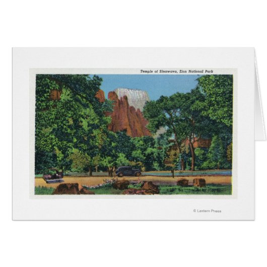 View of the Temple of Sinawava Cards (Front Horizontal)
