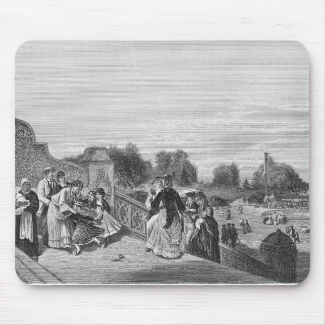 View of the Terrace, Central Park, 1872 Mouse Pad (Front)