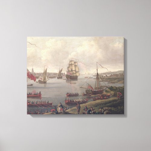 View of the Thames 1761 Canvas Print