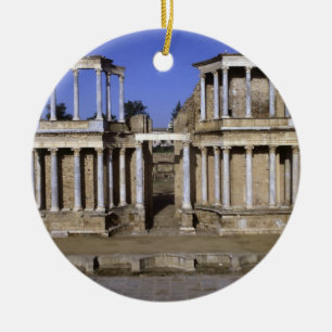 View of the theatre, begun 24 BC (photo) 2 Ceramic Ornament