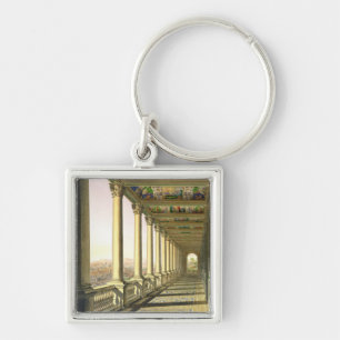 View of the third floor Loggia at the Vatican, wit Keychain