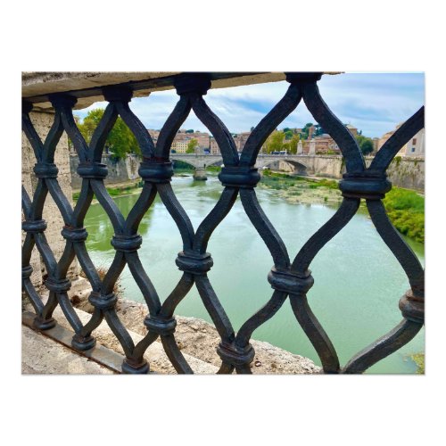 View of the Tiber River on Ponte SantAngelo _Rome Photo Print