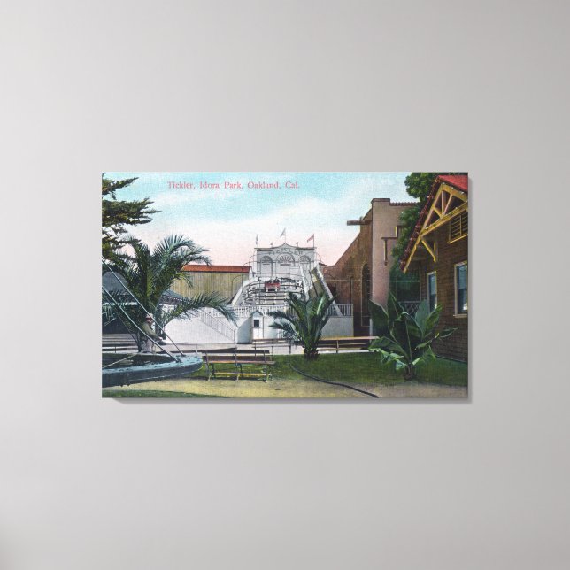 View of the Tickler Ride at Idora Park Canvas Print (Front)