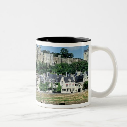 View of the town and castle Two_Tone coffee mug
