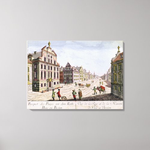 View of the Town Hall Boston Canvas Print