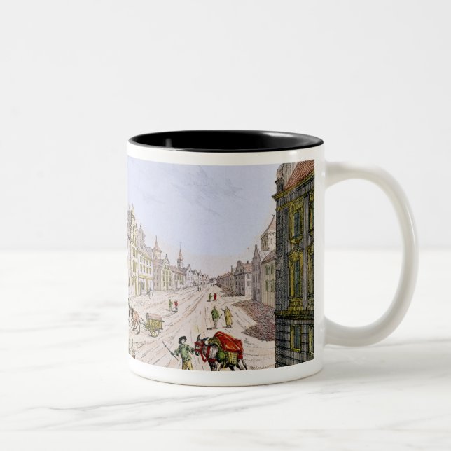 View of the Town Hall, Boston Two-Tone Coffee Mug (Right)