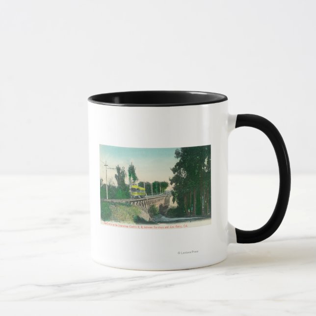 View of the Trestle on the Interurban Railway Mug (Right)