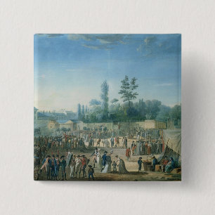 View of the Tuileries Pinback Button