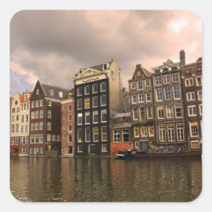View of the unique architecture and gabled square sticker