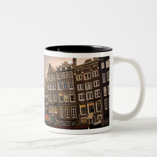 View of the unique architecture and gabled Two_Tone coffee mug