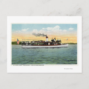 View of the US Mail Boat Uncle Sam Postcard