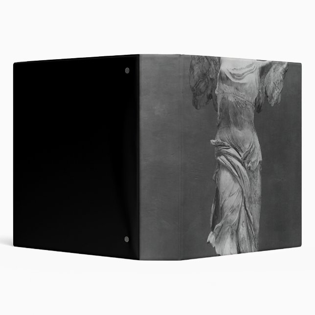 View of the Victory Samothrace in Louvre museum 3 Ring Binder (Background)