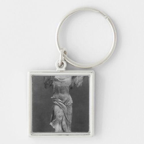 View of the Victory Samothrace in Louvre museum Keychain