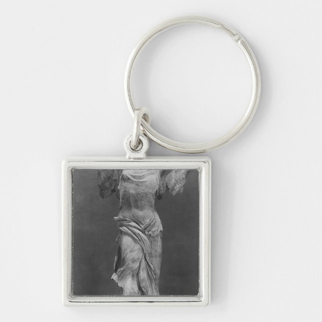 View of the Victory Samothrace in Louvre museum Keychain (Front)