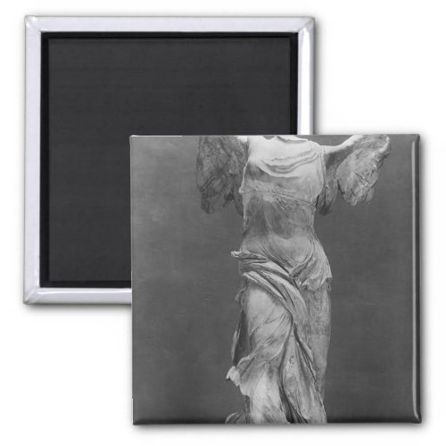 View of the Victory Samothrace in Louvre museum Magnet