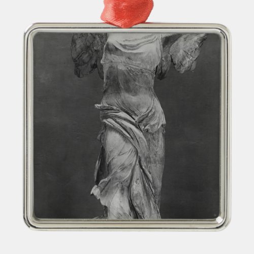 View of the Victory Samothrace in Louvre museum Metal Ornament