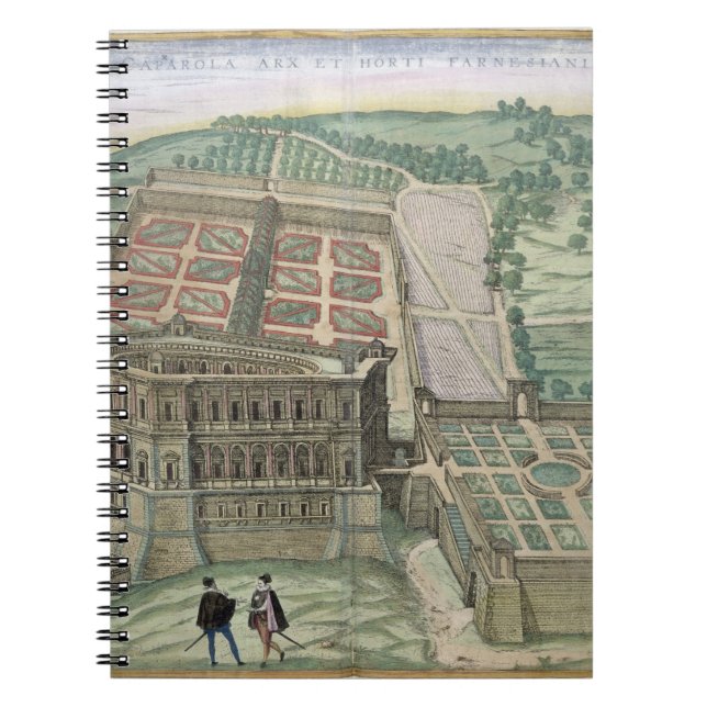 View of the Villa Farnese and the Gardens, from 'C Notebook (Front)