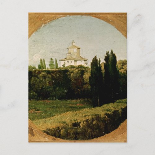 View of the Villa Medici Rome Postcard