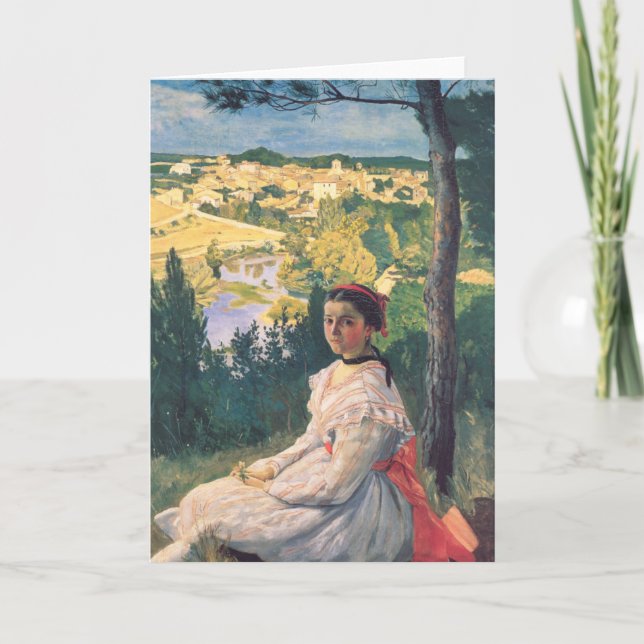 View of the Village | Frédéric Bazille Card (Front)