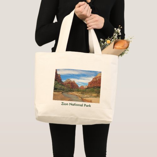 View of the Virgin River 2 Large Tote Bag