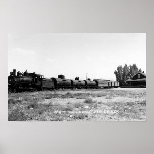 View of the Virginia & Truckee Railroad Train Poster