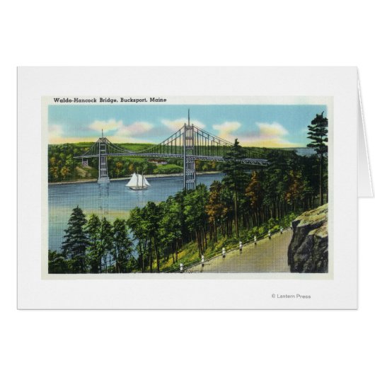 View of the Waldo-Hancock Bridge Cards (Front Horizontal)